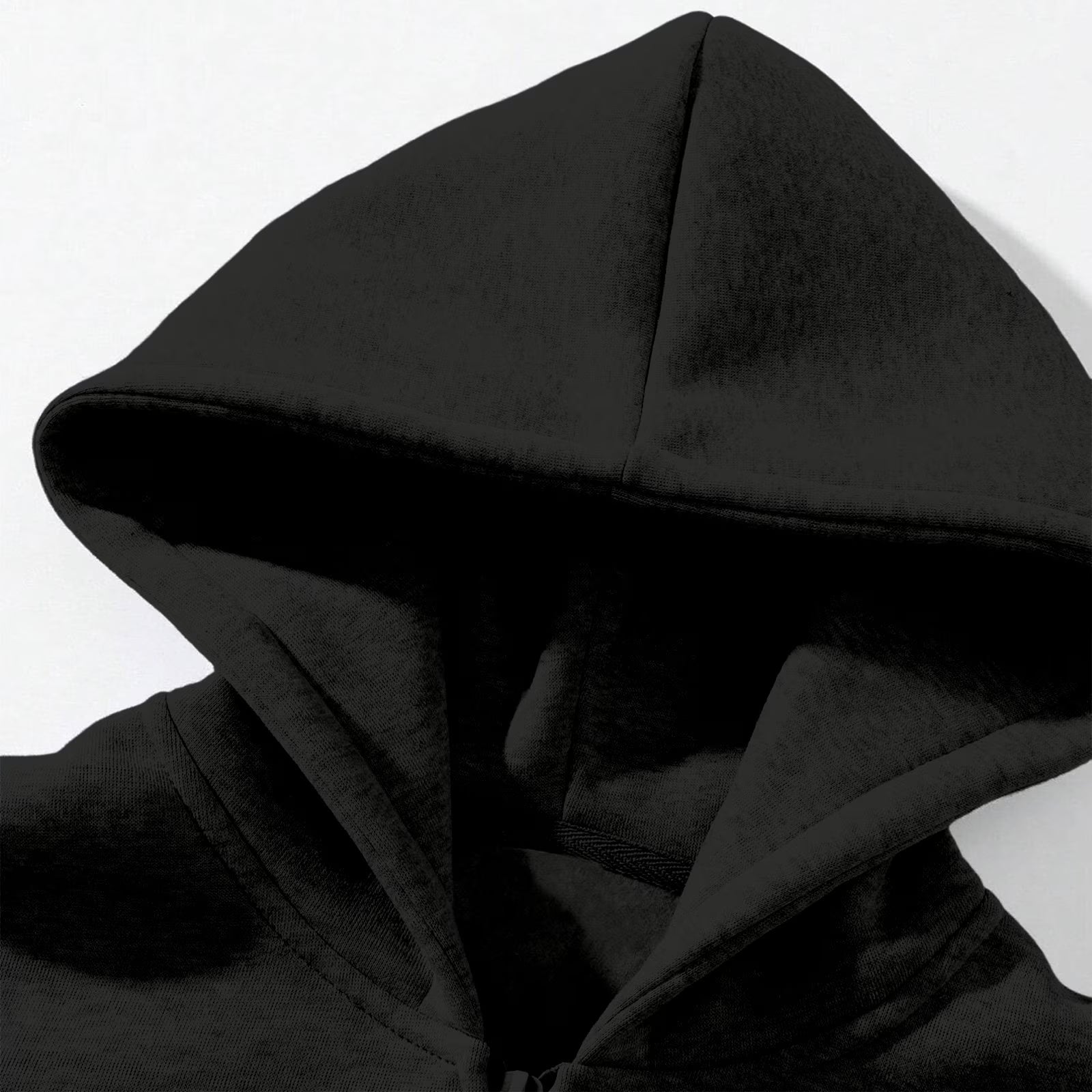 Men'S Quarter Zip Hoodies Zip up Solid Color Hoodie Long Sleeve Drop Shoulder Sweatshirt Casual Pullover Black 3XL
