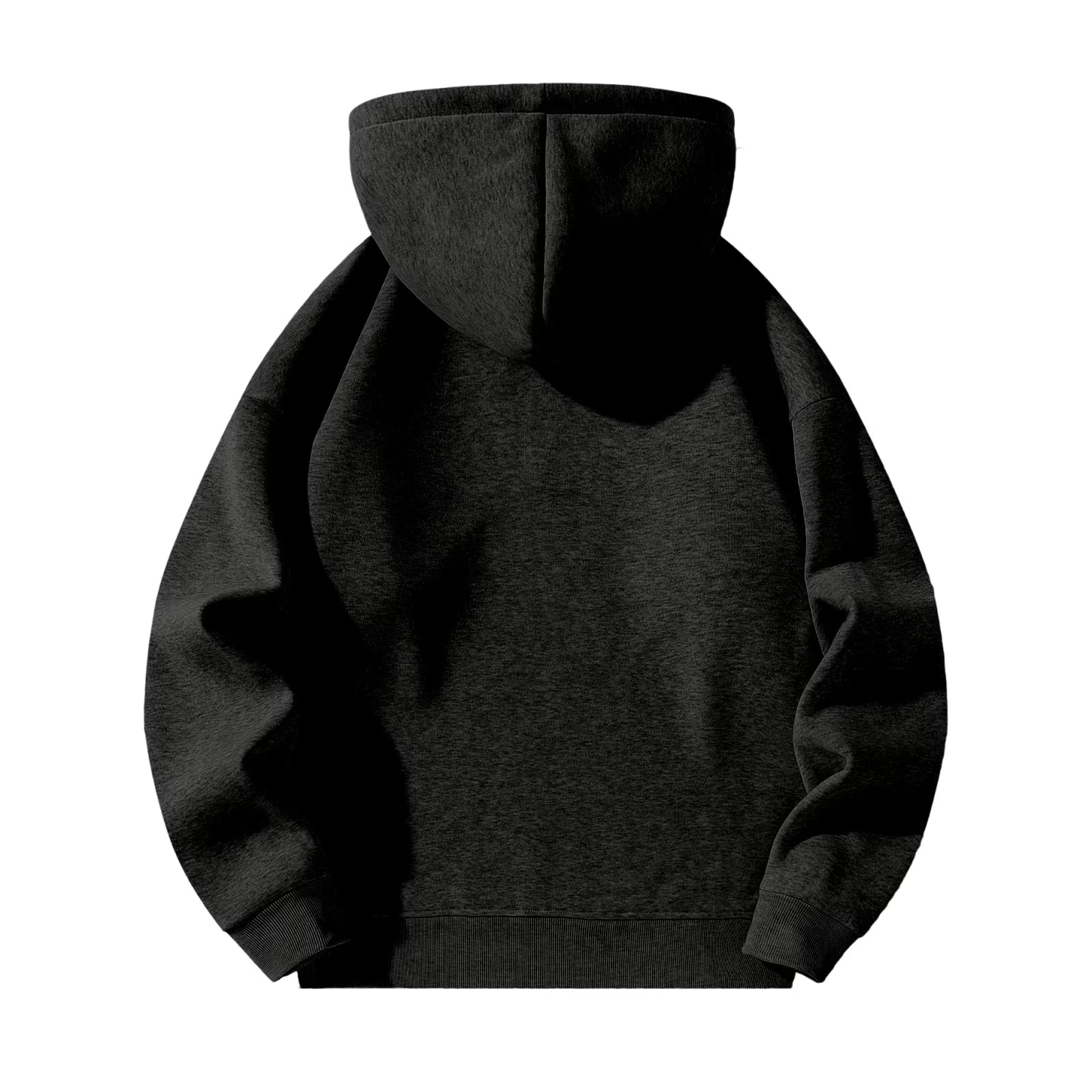 Men'S Quarter Zip Hoodies Zip up Solid Color Hoodie Long Sleeve Drop Shoulder Sweatshirt Casual Pullover Black 3XL